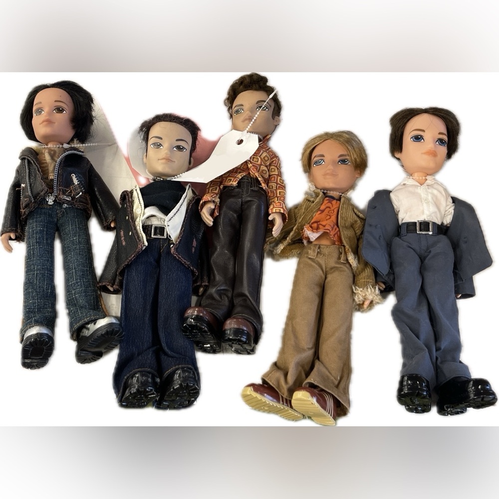Bratz Boyz Bundle – Lot of 5 Vintage MGA Dolls (2002–2003)